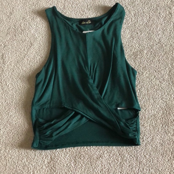 Apricot Lane Tops - Cutout crop top